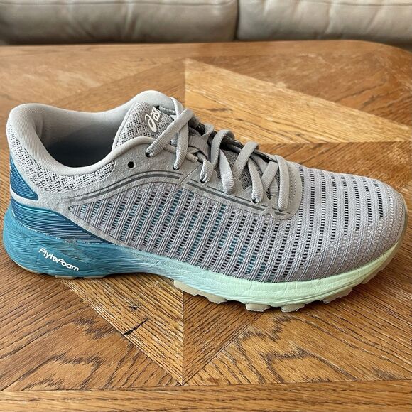 Asics Dyna Flyte 2 Gray Blue Running Shoes Womens 6.5 Athletic Sneaker - T7D5N - Picture 7 of 13